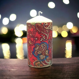 Cashmere paisley pattern candle