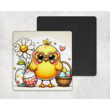 Load image into Gallery viewer, Funny Easter Coasters | Neoprene coaster gift | Easter home and garden decor | Letter box gift | Housewarming gift | Set of 4 coasters