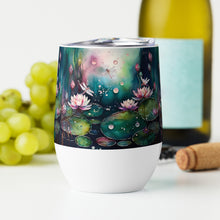 Load image into Gallery viewer, Water Lily Wine Tumbler