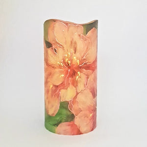 Pink Orchids LED candle