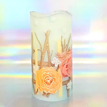 Load image into Gallery viewer, Rose fence LED pillar candle