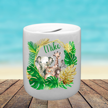 Load image into Gallery viewer, Jungle animals money box