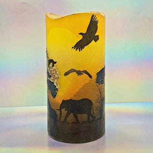 African design candle