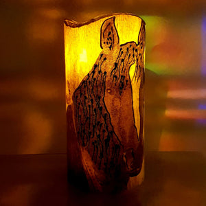 Free Spirit LED pillar candle