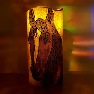Free Spirit LED pillar candle