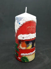 Load image into Gallery viewer, Winter mailbox Christmas pillar candle Wax pillar candle Candle Affair