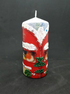 Winter mailbox Christmas pillar candle Wax pillar candle Candle Affair