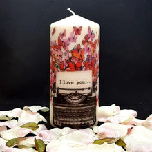 Load image into Gallery viewer, Pillar candle I Love You [product_type] Candle Affair