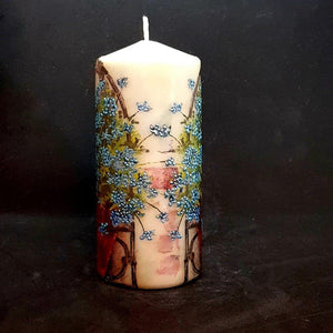 Flower Pot Large pillar candle Wax pillar candle Candle Affair