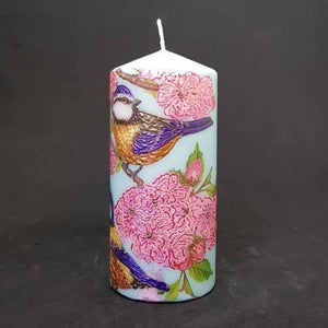 Pink Spring Large pillar candle [product_type] Candle Affair