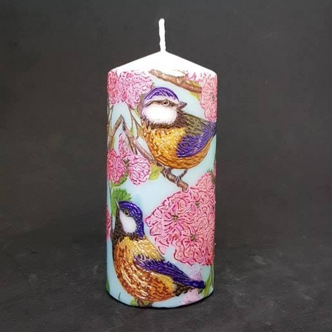 Pink Spring Large pillar candle [product_type] Candle Affair