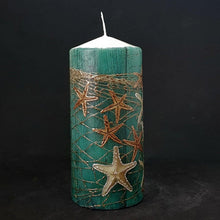 Load image into Gallery viewer, Sea stars Large pillar candle [product_type] Candle Affair