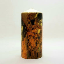 Load image into Gallery viewer, Large pillar candle The Kiss Wax pillar candle Candle Affair
