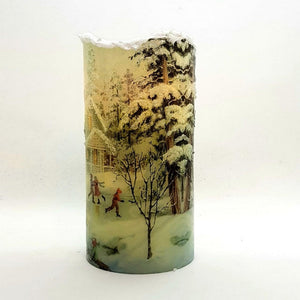 Winter at the lake LED Christmas candle [product_type] Candle Affair