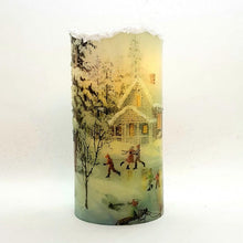 Load image into Gallery viewer, Winter at the lake LED Christmas candle [product_type] Candle Affair