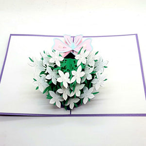 White Gardenias Pop Up Greeting Card [product_type] Candle Affair