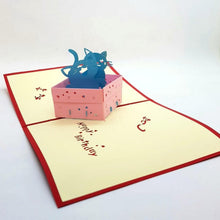 Load image into Gallery viewer, Birthday Cats Pop Up Greeting Card [product_type] Candle Affair