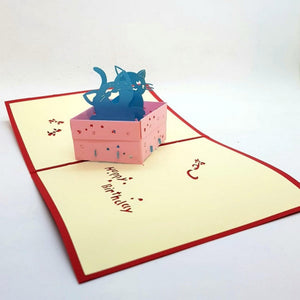 Birthday Cats Pop Up Greeting Card [product_type] Candle Affair
