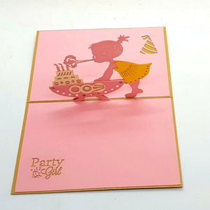 Party Girl Pop Up Birthday Greeting Card [product_type] Candle Affair