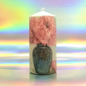 The old vase Pillar candle Wax pillar candle Candle Affair