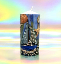 Load image into Gallery viewer, The old compass Pillar candle [product_type] Candle Affair