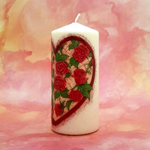 Load image into Gallery viewer, Large pillar candle Heart of Love Wax pillar candle Candle Affair