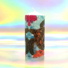 Load image into Gallery viewer, Pillar candle Mexican Sea Turtles [product_type] Candle Affair