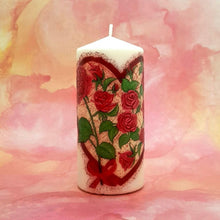 Load image into Gallery viewer, Large pillar candle Heart of Love Wax pillar candle Candle Affair