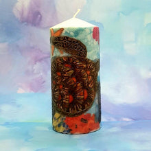 Load image into Gallery viewer, Pillar candle Mexican Sea Turtles [product_type] Candle Affair