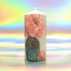 The old vase Pillar candle Wax pillar candle Candle Affair