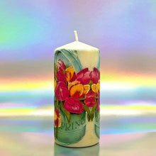 Load image into Gallery viewer, Colours of Spring Large pillar candle Wax pillar candle Candle Affair