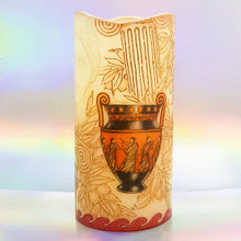 Load image into Gallery viewer, Aphrodite Real wax LED pillar candle LED candle Candle Affair