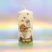 Load image into Gallery viewer, Easter hand decorated pillar candles, Easter decor and gift