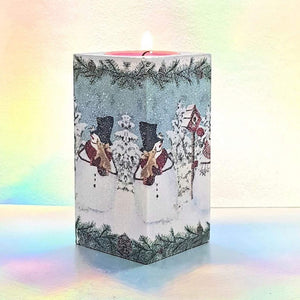 Happy Christmas Candle Holder