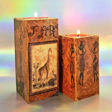 Load image into Gallery viewer, Wooden tealight candle holder
