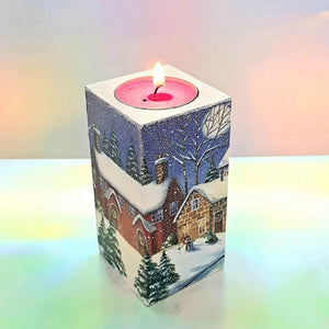 Winter Day candle holder