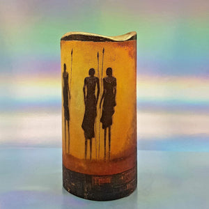 African design candle