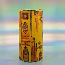 Load image into Gallery viewer, African women flameless pillar candle, LED decorative candle, gift, night light, home decor