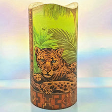 Load image into Gallery viewer, Flameless pillar candle, Leopard LED decorative candle, gift, night light, home decor