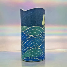 Load image into Gallery viewer, Shimmering LED candle, Flameless pillar candle, unique home decor, gift for him, for her