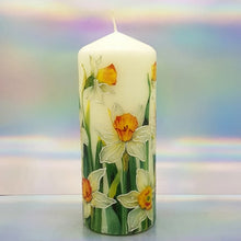 Load image into Gallery viewer, Decorative pillar candle, Unique centrepiece candle; perfect gift for mother, her, birthday present