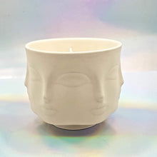 Load image into Gallery viewer, Unique scented and crystal infused candles, centrepiece summer mist candle; summer decor, gift for her, him