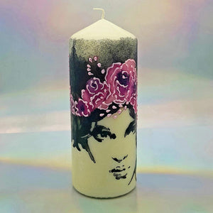 Decorative pillar candle, Girl power candle, Unique home decor, gift for mother, her, birthday present