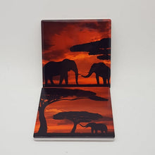 Load image into Gallery viewer, African sunset mug and coasters gift set, Tableware, home and garden African elephant decor, orange mug