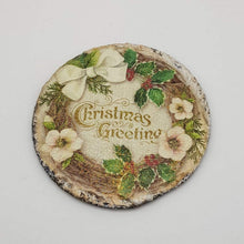 Load image into Gallery viewer, Christmas coasters, Vintage Christmas gift, Tableware, home and garden decor, letter box gift, Secret Santa