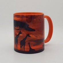 Load image into Gallery viewer, African Giraffes Sunset mug and coaster gift set - Gift Affair