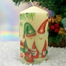Load image into Gallery viewer, Christmas Gnomes candle, Christmas decorative centrepiece candle, Traditional Christmas gift, festive decor
