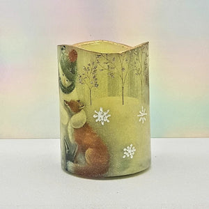 Christmas LED candles, festive flameless candle decor, 3D effect decorative candle gift, Secret Santa gift