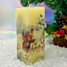 Load image into Gallery viewer, Christmas candle, Vintage Christmas decorative candle gift for her, Festive decor, Secret Santa