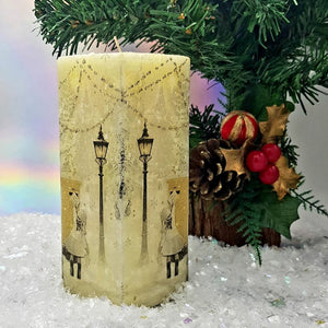 Christmas candle, Letter to Santa, Christmas candle gift for her, Festive decor, Secret Santa